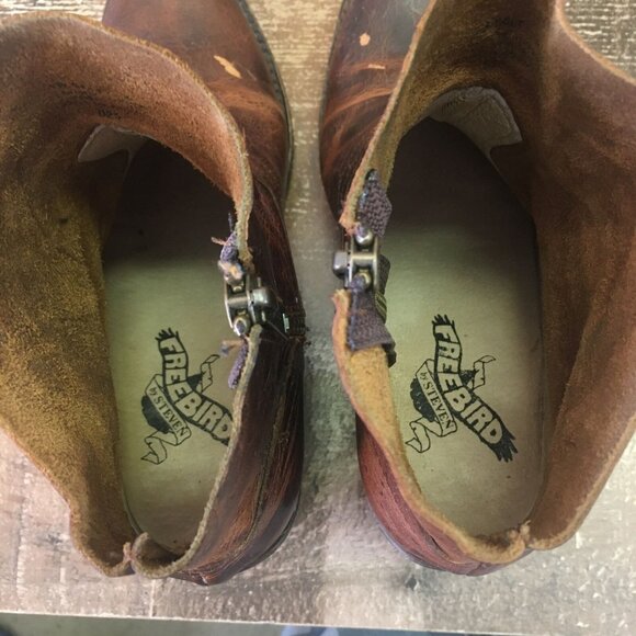 Freebird by Steven Salt Side Zip Ankle Boots Booties Womens 6 - Picture 9 of 12